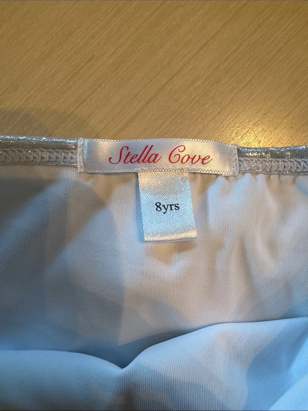 Stella Cove Girls Two-Piece Bikini Set - Pastel Petals Top & Silver BottomNWOT